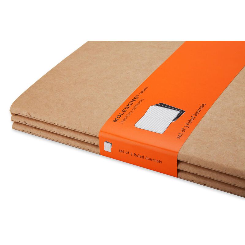 Moleskine Cahier Ruled XL Journals Kraft Brown image number 3